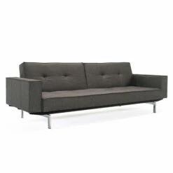 Budget 🎉 INNOVATION LIVING Sofas Schlafsofa Mit Armlehnen Splitback Chrom ✔️